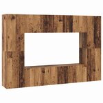 vidaXL Ensemble meuble TV 8 Pièces Bois ancien 60 x 30 x 30 cm