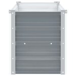 vidaXL Lit surélevé de jardin Acier galvanisé 160x40x45 cm Gris