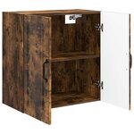 vidaXL Armoire Murale 59 x 31 x 60 cm Bois d'ingénierie Chêne fumé