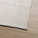 vidaXL Tapis IZA poils courts style scandinave crème 120x170 cm