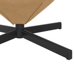 vidaXL Fauteuil œuf Marron 63 x 73 x 90 cm Velours