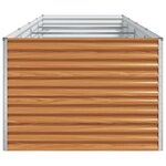 vidaXL Jardinière surélevée 390 x 100 x 68 cm Acier galvanisé