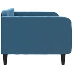 vidaXL Lit de repos bleu 90x200 cm velours