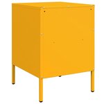 vidaXL Table de chevet jaune moutarde 36x39x50 5 cm