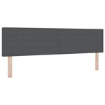 vidaXL Tête de lit avec tête de lit Gris foncé 180 cm Tissu côtelé