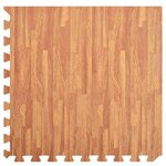 vidaXL Tapis de sol de piscine 6 Pièces bois 4 32 ㎡ Mousse EVA