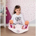 SMOBY Baby Nurse Chaise Haute Jumeaux + 4 Accessoires