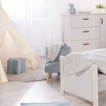 Roba pouf en forme d'étoile pour enfants ciel bleu clair
