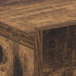 vidaXL Table de chevet flottante Chêne fumé 40x30x15 cm