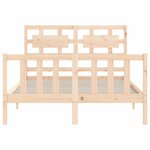 vidaXL Cadre de lit sans matelas bois de pin massif