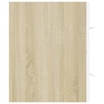 vidaXL Ensemble de meubles de salle de bain 2Pièces blanc et chêne sonoma