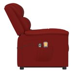 vidaXL Fauteuil de massage Rouge bordeaux Similicuir