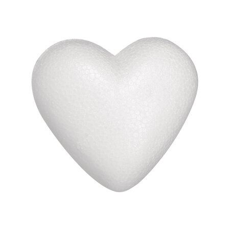 Coeur en Polystyrène plat 5 cm 3 pièces