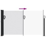 vidaXL Auvent latéral rétractable blanc 120x500 cm