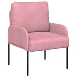 vidaXL Canapés avec coussin 55cm Rose Contreplaqué