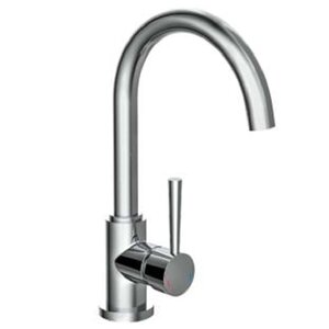 SCHÜTTE Mitigeur d'évier avec bec verseur rond CORNWALL Chrome