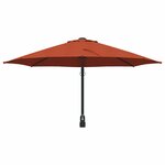 vidaXL Parasol de jardin Rouge  Noir 248 x 248 x 148 cm