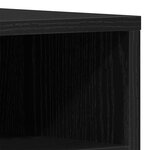 vidaXL Meuble TV Noir 150x30x44 5 cm en bois d'ingénierie
