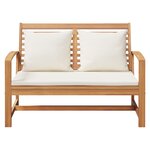 vidaXL Banc de jardin Naturel 110 x 64 x 76.5 cm Bois de teck solide