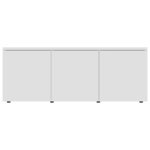 vidaXL Meuble TV Blanc 80x34x30 cm Bois d'ingénierie