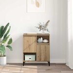 vidaXL Buffet chêne artisanal 60 x 35 x 70 cm Bois d'ingénierie