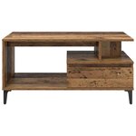 vidaXL Table basse Bois Ancien 90 x 49 x 45 cm Bois d'ingénierie