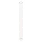 vidaXL Pieds de table à manger en U 3 pièces Blanc 90 x (72-73) cm Acier
