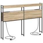 vidaXL Tête de lit de rangement Chêne Sonoma 120 cm Bois d'ingénierie
