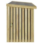 vidaXL Boîte de Rangement de Jardin Marron 119 x 44 x 58.5 cm