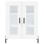 vidaXL Buffet haut Blanc 69 5x34x180 cm Bois d'ingénierie