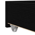 vidaXL Lit d'appoint Chêne noir 90 x 200 cm Bois d'ingénierie