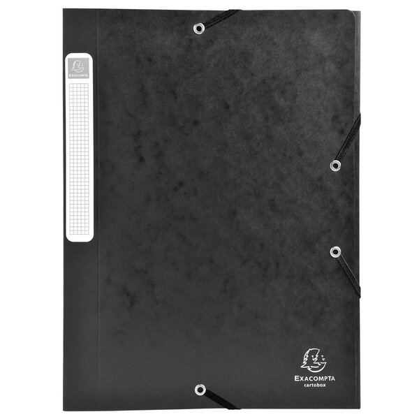 Boite De Classement Cartobox Dos 40mm Carte Lustrée - A4 - Noir - X 10 - Exacompta