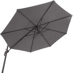 Tectake Parasol DARIA 300 cm - gris