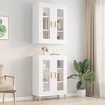 vidaXL Armoire murale suspendue Blanc 69 5x34x90 cm