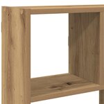vidaXL Étagère cube murale 12 compartiments chêne artisanal