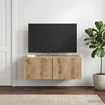 vidaXL Meuble TV mural 78 5 x 41 x 30 cm Chêne artisanal