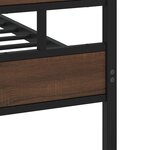 vidaXL Cadre de lit sans matelas avec tête de lit et pied de lit