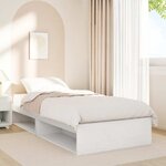 vidaXL Lit de jour sans matelas blanc 75x190 cm bois de pin massif