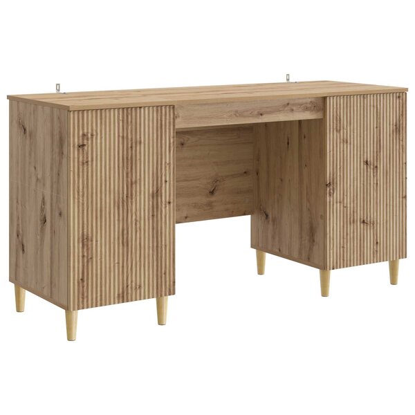 vidaXL Bureau Chêne artisanal 142 5 x 50 x 75 cm Bois d'ingénierie