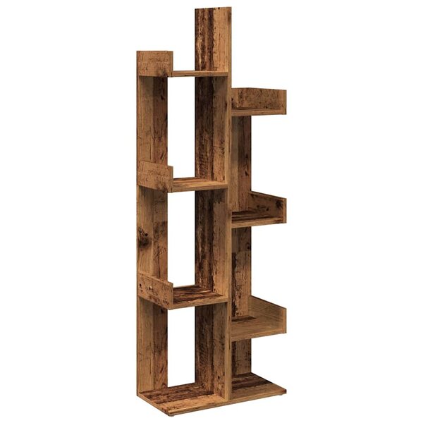 vidaXL Bibliothèque vieux bois 48x25 5x140 cm bois d'ingénierie
