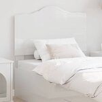 vidaXL Tête de lit Blanc Brillant 90 cm Bois d'ingénierie
