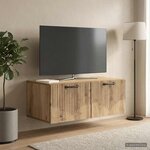 vidaXL Meuble TV mural 78 5 x 41 x 30 cm Chêne artisanal