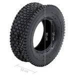 vidaXL Pneu de brouette 13x5.00-6 4PR Caoutchouc