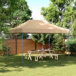 vidaXL Tente de fête Beige 279 x 410 x 315 cm Tissu Oxford