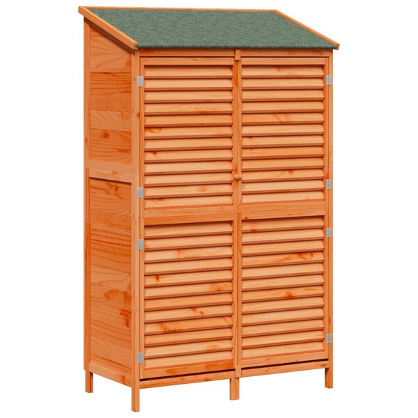 vidaXL Abri de jardin Marron 106 x 56 x 176 5 cm Bois de Sapin Massif