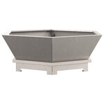 vidaXL Foyer Hexagonal 75x75x28 cm Acier Weathering