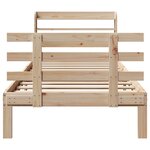 vidaXL Cadre de lit avec tête de lit sans matelas 90x200 cm
