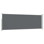 vidaXL Store latéral rétractable Anthracite 500 x 100 cm Polyester