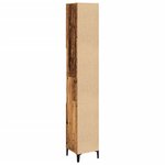 vidaXL Armoire de salle de bain vieux bois 30x30x190cm bois ingénierie