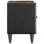 vidaXL Meuble TV gris clair 105x33 5x46 cm bois massif de manguier